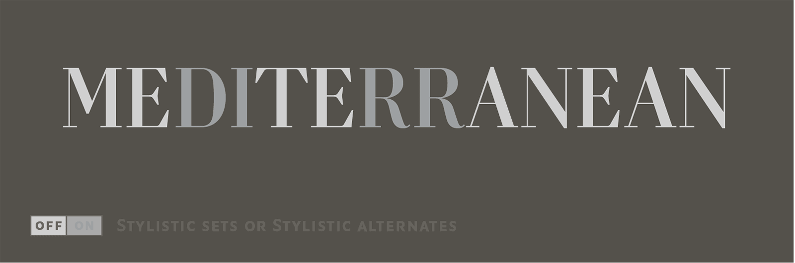 Stylistic sets and Stylistic Alternates