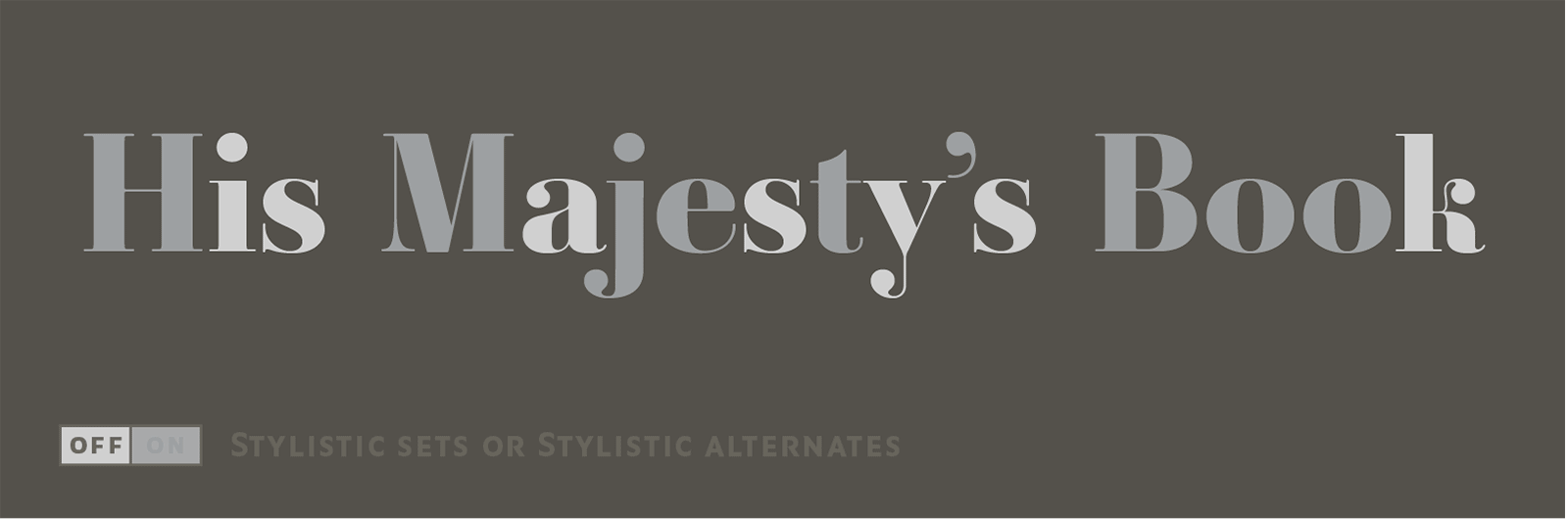 Stylistic sets and Stylistic Alternates