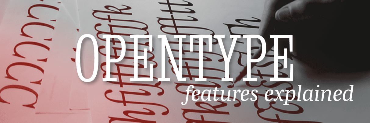 OpenType fonts features image